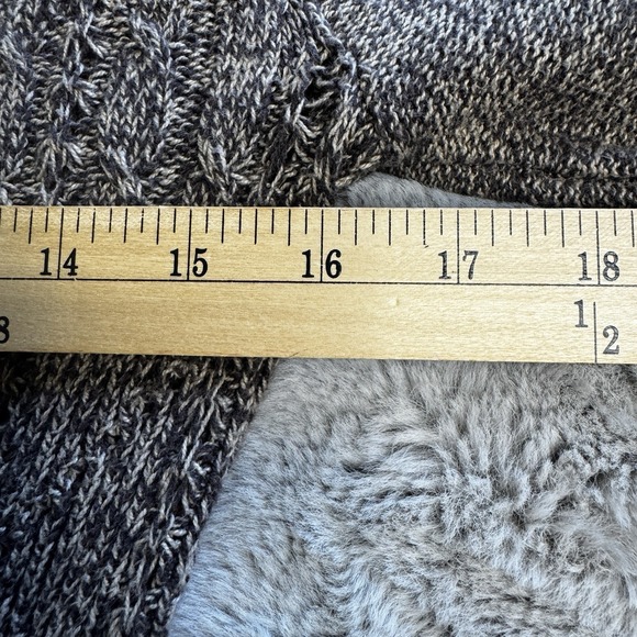 DKNY Jeans Hooded Sweater Size M ‎ Brown Knit - Picture 16 of 16